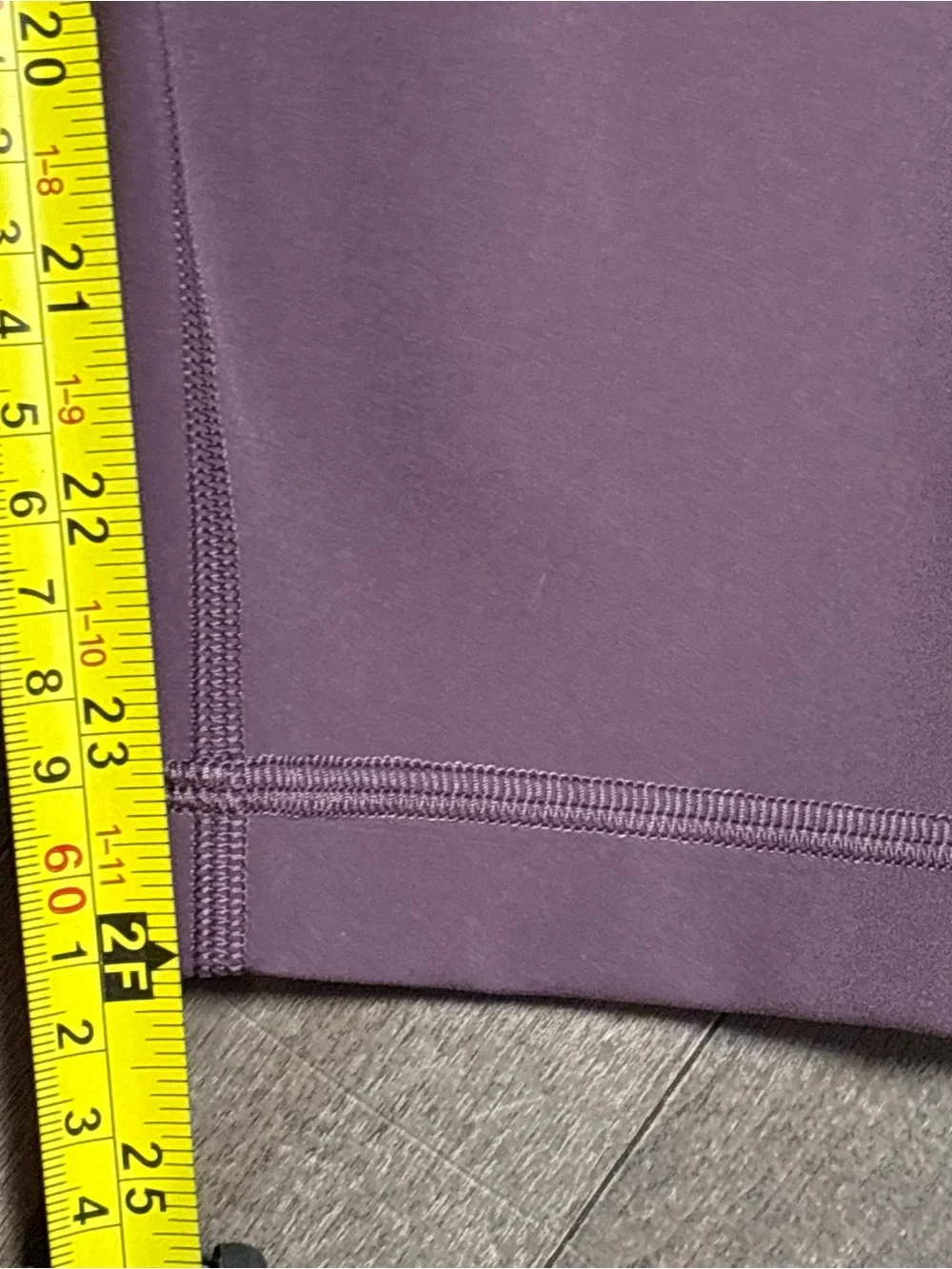 Lululemon Wunder Train High Rise Tight 25” Leggings Size 12 Purple Plum LN